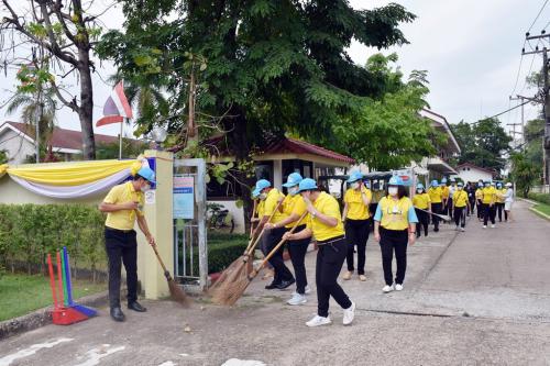 สพป.หนองคาย เขต 1 ดำเนินกิจกรรมจิตอาสาพัฒนาเนื่องในโอกาสวันฉัตรมงคล ประจำปีพุทธศักราช 2565