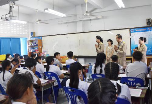 สพป.หนองคาย เขต 1 ตรวจเยี่ยมความพร้อมในการเปิดภาคเรียนวันแรก 2/2566 โรงเรียนอนุบาลหนองคาย 