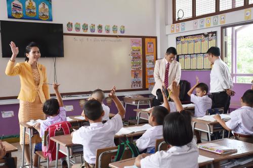 ผอ.สพป.หนองคาย เขต 1 ตรวจเยี่ยมโรงเรียนในสังกัดอำเภอสังคม จังหวัดหนองคาย ในการเปิดภาคเรียน 2/2566 